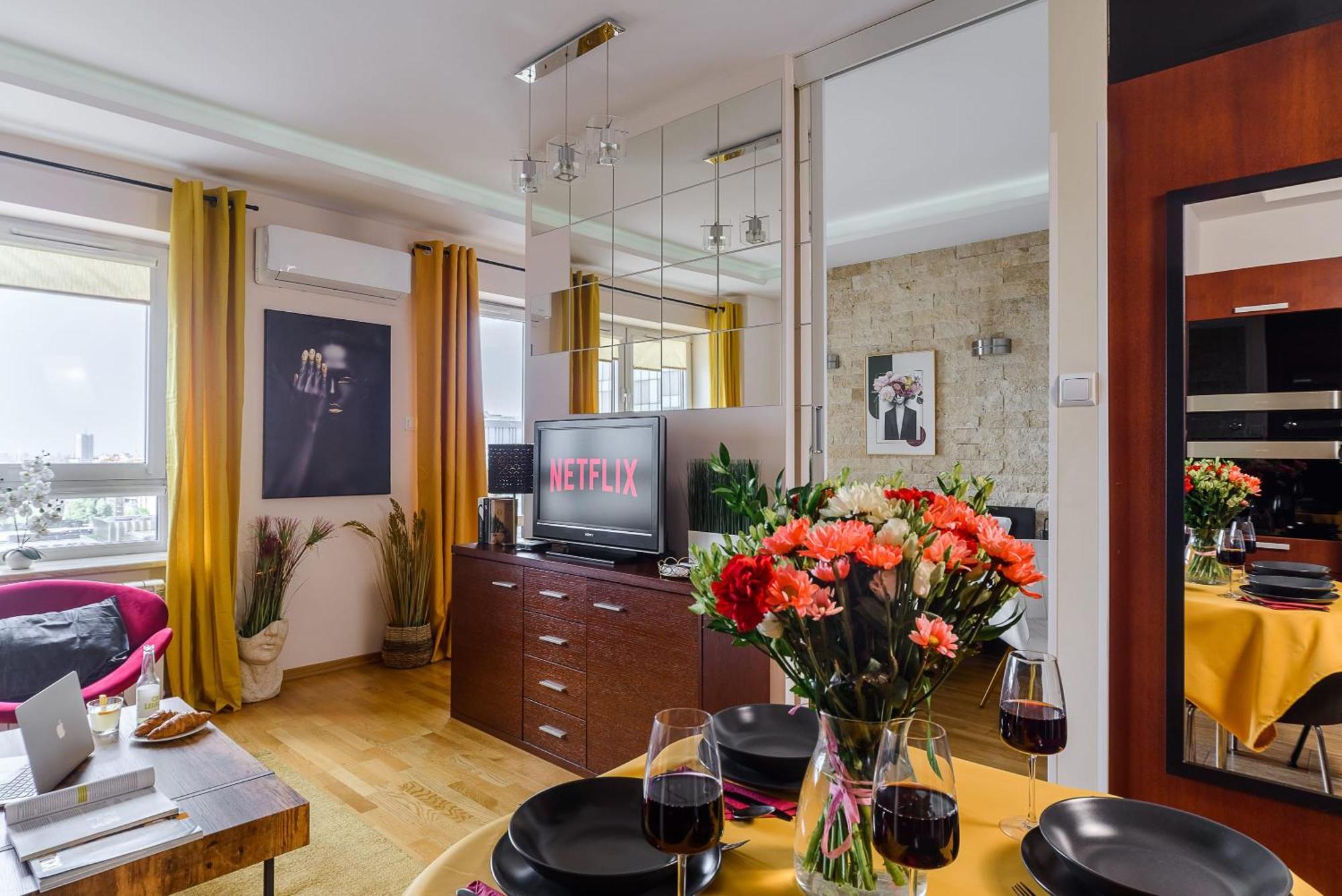 Lumina Apart With Balcony Platinum Tower Warsawa Bagian luar foto