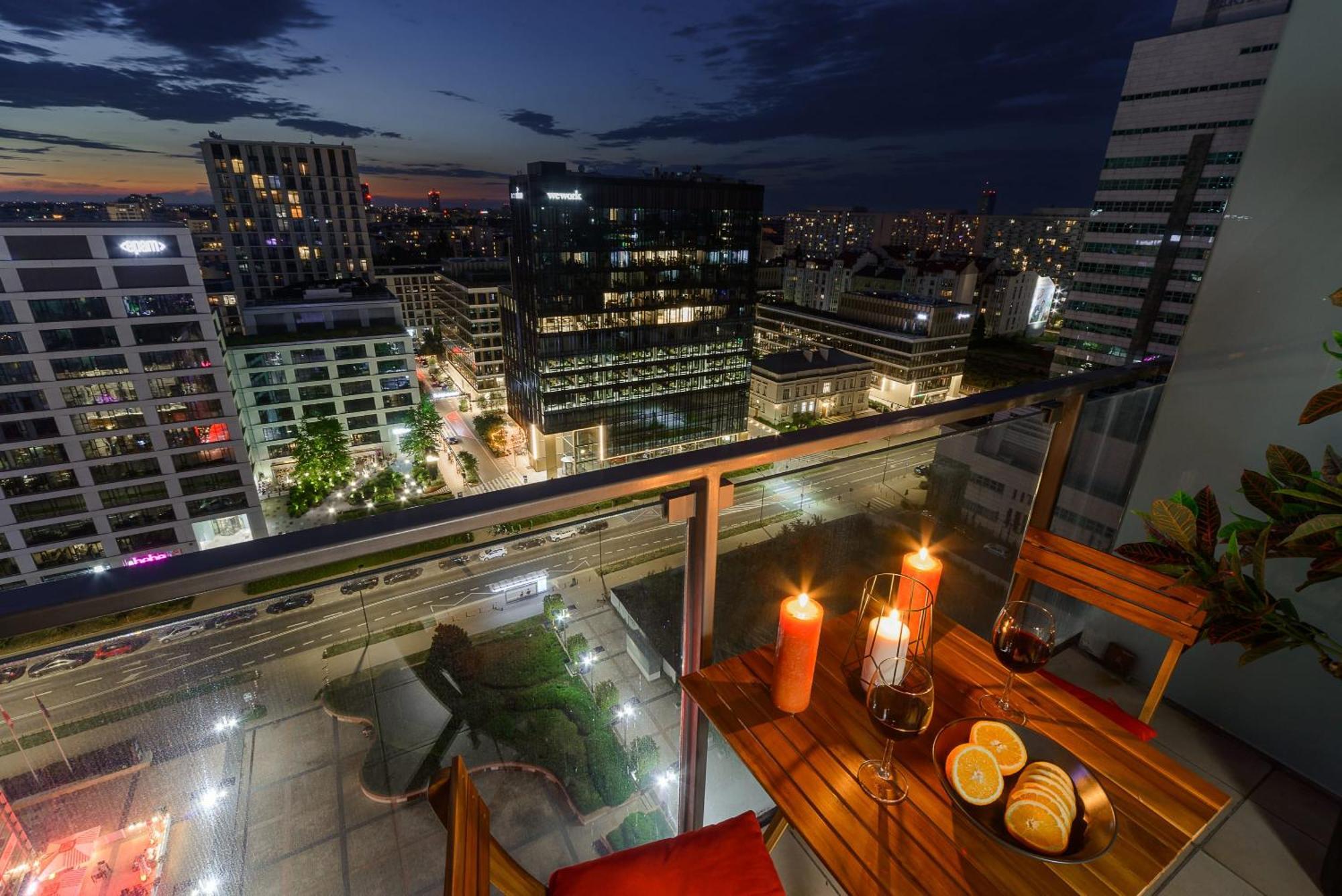 Lumina Apart With Balcony Platinum Tower Warsawa Bagian luar foto