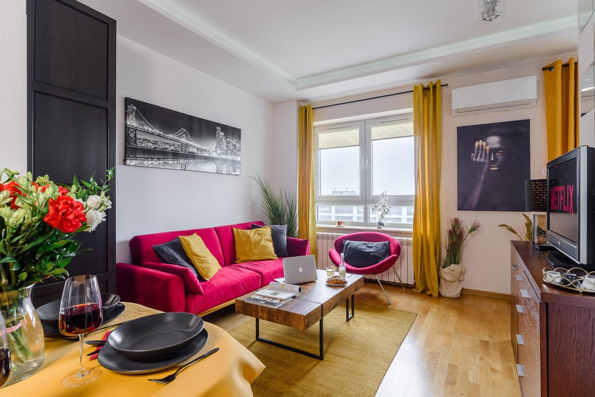 Lumina Apart With Balcony Platinum Tower Warsawa Bagian luar foto