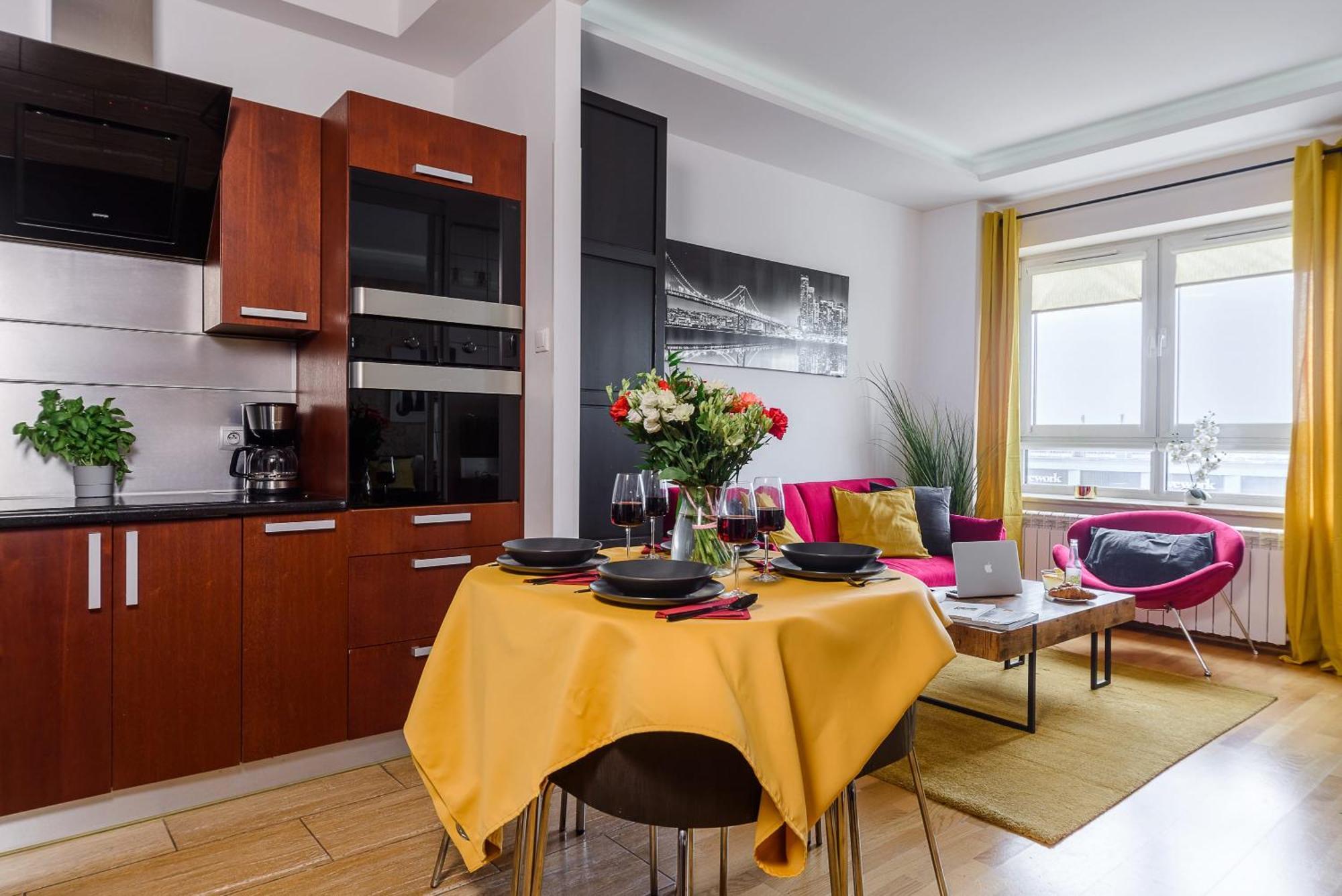 Lumina Apart With Balcony Platinum Tower Warsawa Bagian luar foto