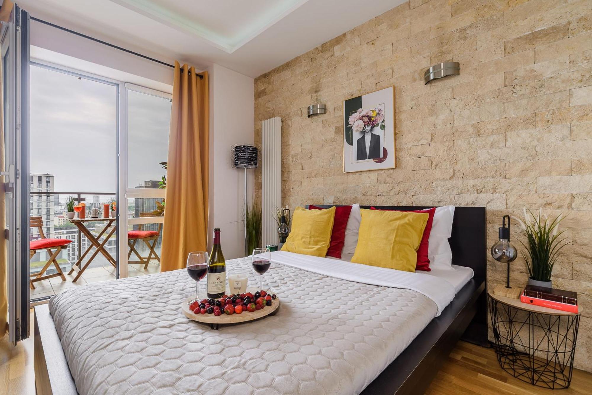 Lumina Apart With Balcony Platinum Tower Warsawa Bagian luar foto