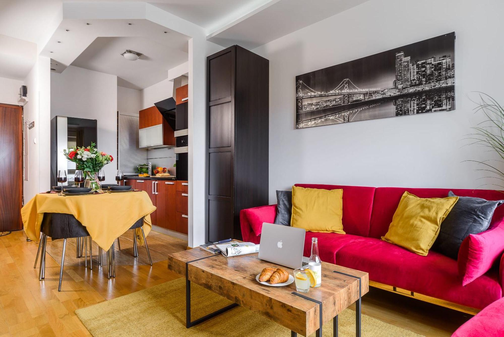 Lumina Apart With Balcony Platinum Tower Warsawa Bagian luar foto