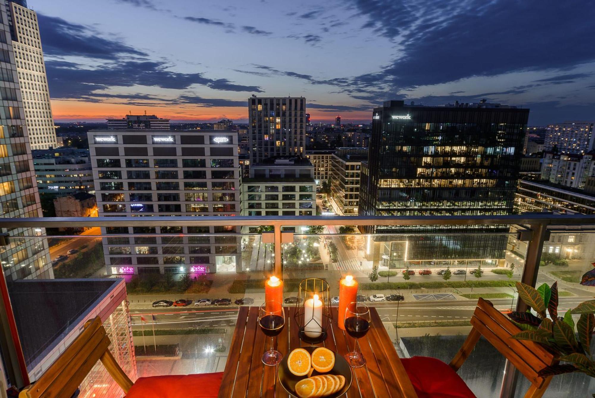 Lumina Apart With Balcony Platinum Tower Warsawa Bagian luar foto