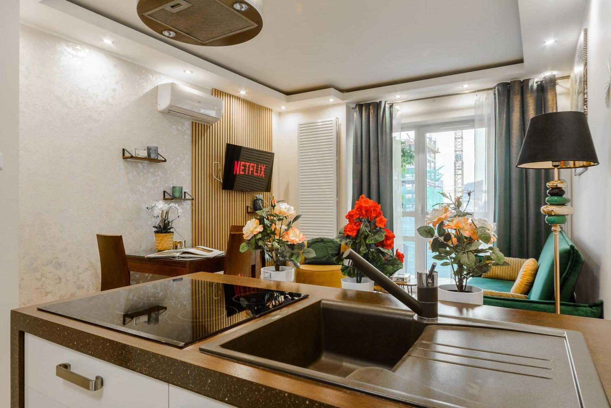 Lumina Apart With Balcony Platinum Tower Warsawa Bagian luar foto
